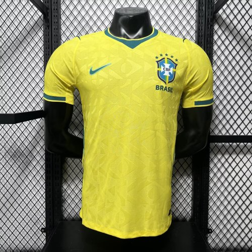 26-27 Brazil Home Player Version Soccer Jersey