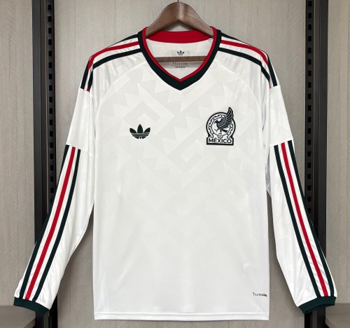 26-27 Mexico Away Fans Long Sleeves Soccer Jersey