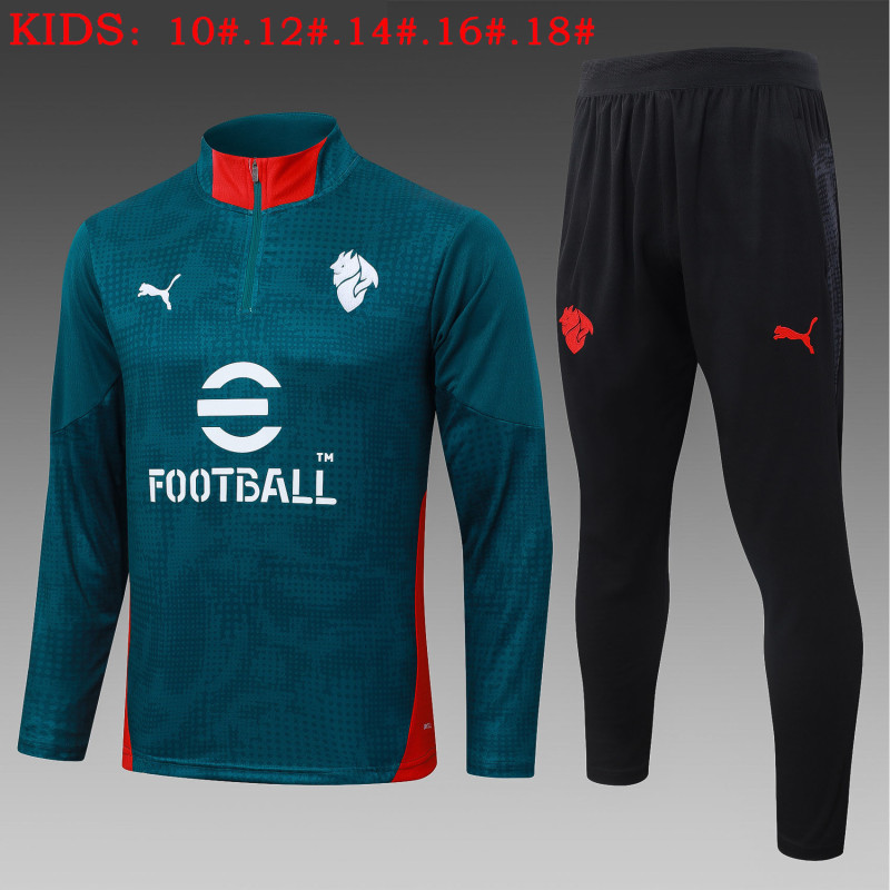 25-26 ACM Kids Dark green Half Pull Tracksuit (儿童半拉链)