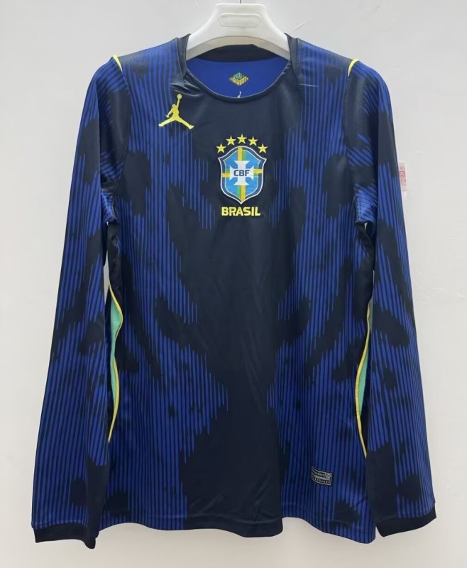 26-27 Brazil Away Fans Long Sleeves Soccer Jersey