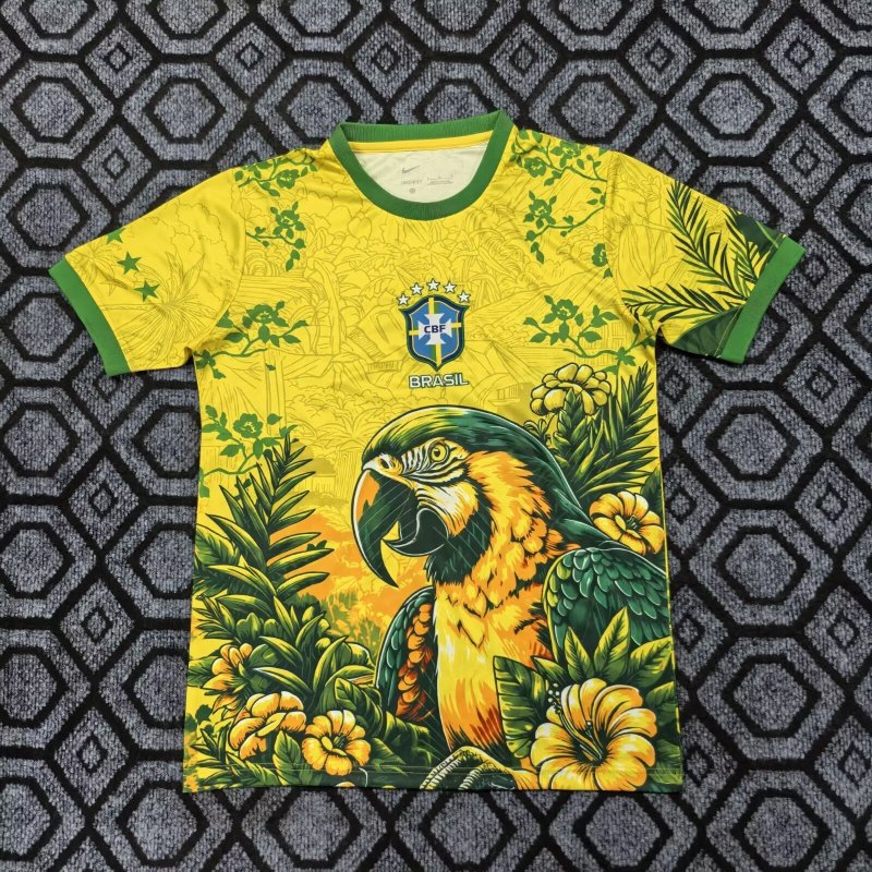 25-26 Brazil Yellow Special Edition Training shirts 金刚鹦鹉