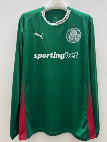 26-27 Palmeiras Home Fans Long Sleeves Soccer Jersey