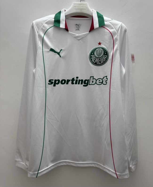 26-27 Palmeiras Away Fans Long Sleeves Soccer Jersey