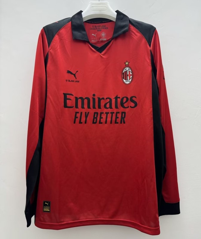 25-26 ACM Fourth Red Long Sleeve Soccer Jersey (长袖)