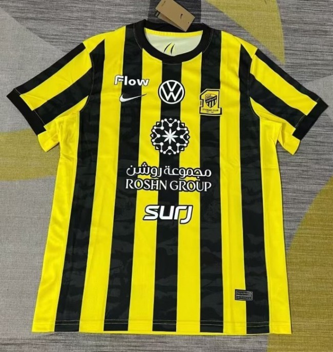 25-26 Ittihad Home Fans Soccer Jersey