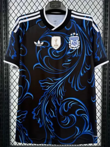 26-27 Argentina Away Fans Soccer Jersey(带胸前盾）
