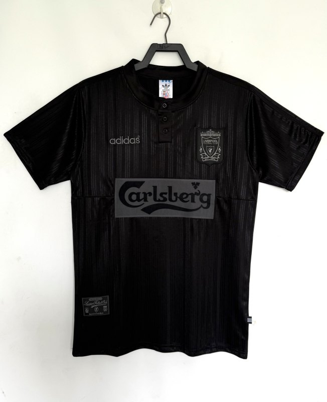 1995-1996 LIV Black Retro Fans Soccer Jersey