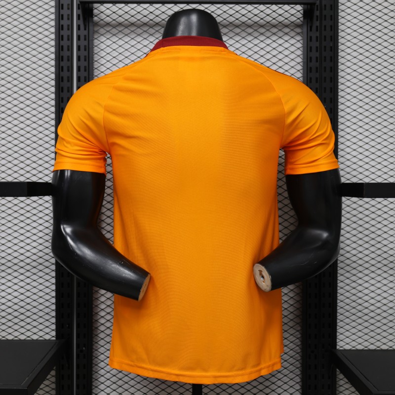 25-26 Roma Orange Player Version Soccer Jersey