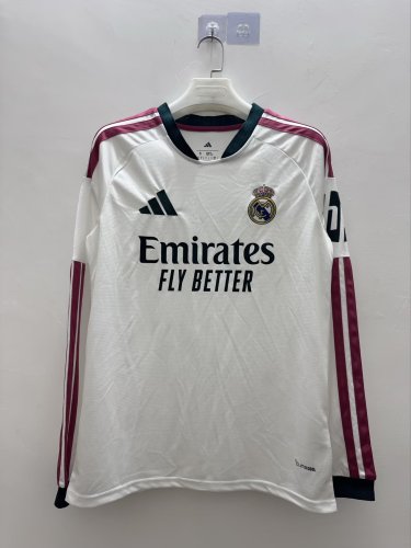26-27 RMA Home Fans Long Sleeves Soccer Jersey