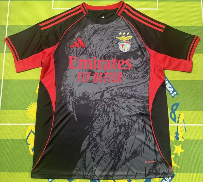26-27 Benfica Black Fans Soccer Jersey