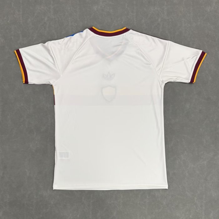 26-27 Roma White Fans Soccer Jersey