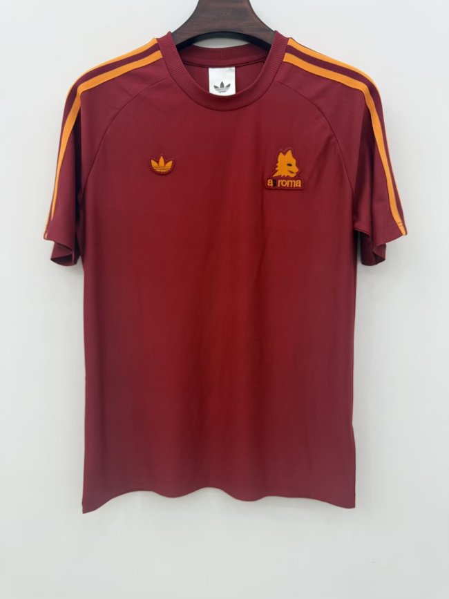 25-26 Roma Red Fans Soccer Jersey