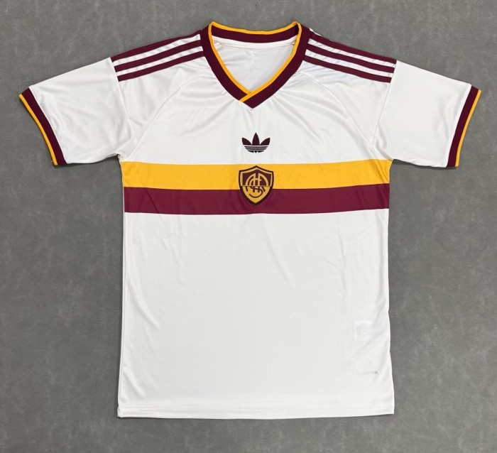 26-27 Roma White Fans Soccer Jersey