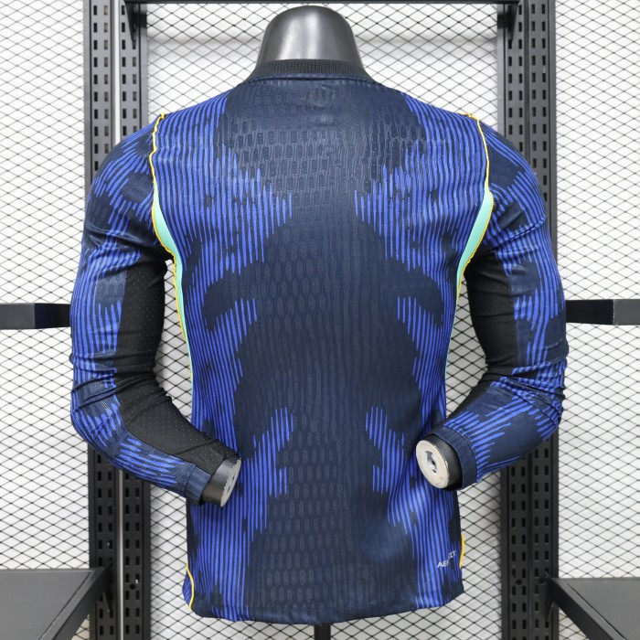 26-27 Brazil Away Long Sleeve Player Version Soccer Jersey (长袖球员)