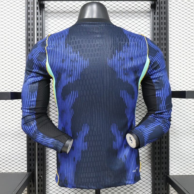 26-27 Brazil Away Long Sleeve Player Version Soccer Jersey (长袖球员)