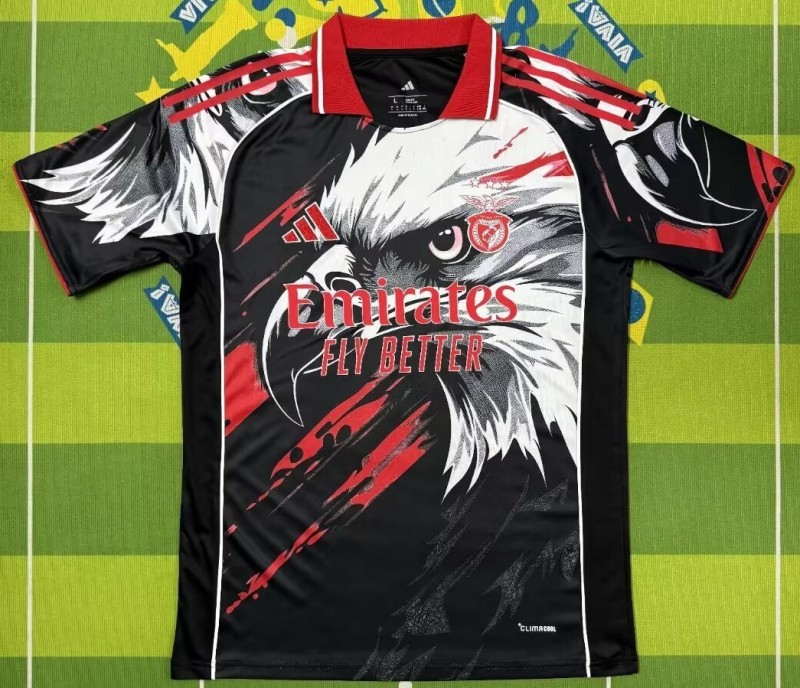 26-27 Benfica Black Fans Soccer Jersey