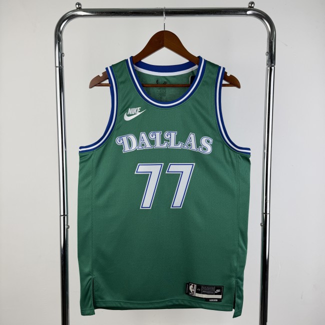 25-26 Dallas Mavericks DONCIC #77 Green Top Quality NBA Jersey