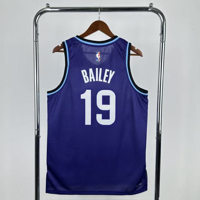 25-26 JAZZ BAILEY #19 Purple Top Quality Hot Pressing NBA Jersey