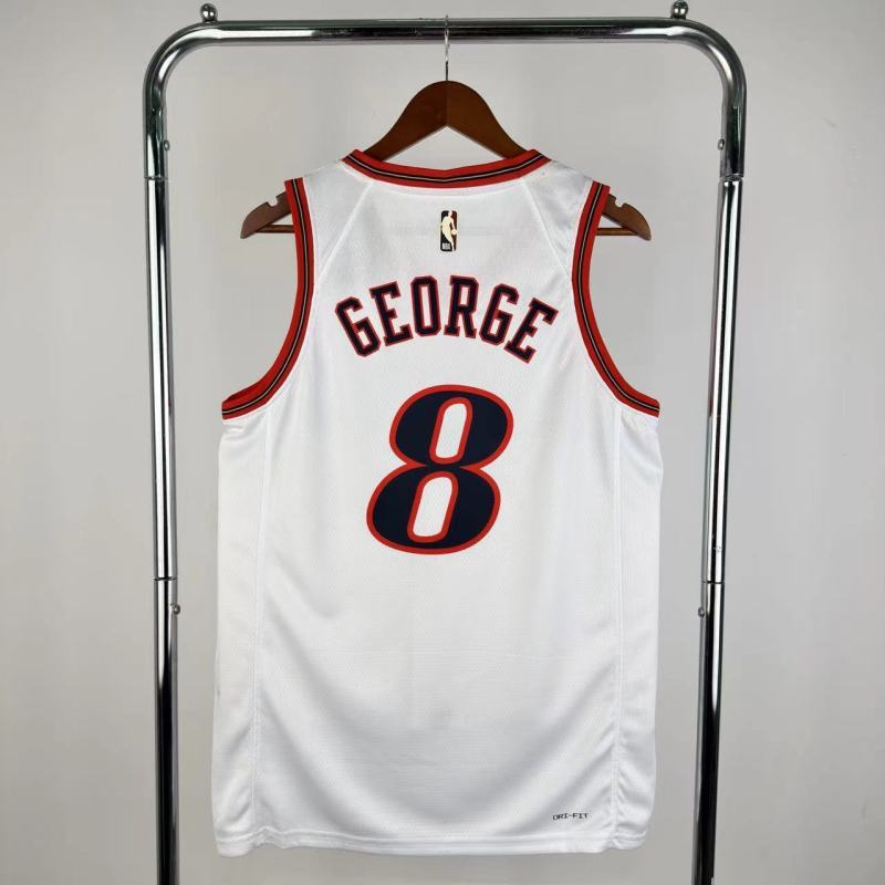 25-26 76ERS GEORGE #8 White Top Quality NBA Jersey