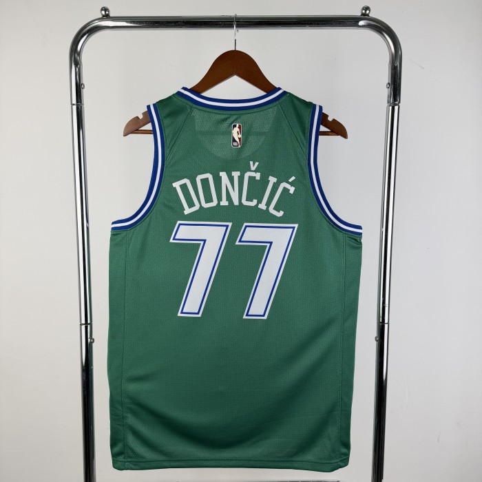 25-26 Dallas Mavericks DONCIC #77 Green Top Quality NBA Jersey