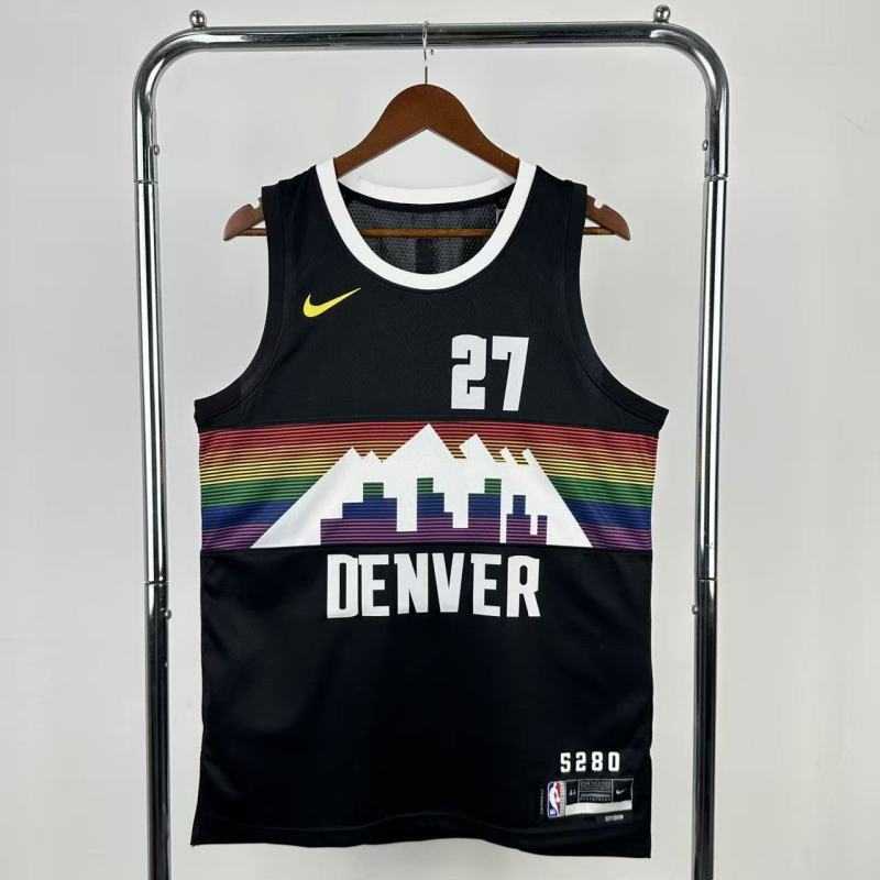 25-26 Nuggets MURRAY #27 Black City Edition Top Quality Hot Pressing NBA Jersey