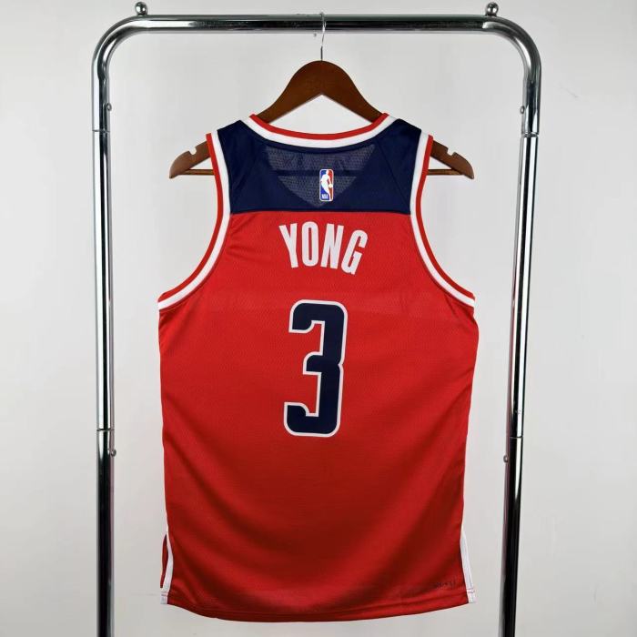 22-23 Wizards YONG #3 Red Top Quality Hot Pressing NBA Jersey