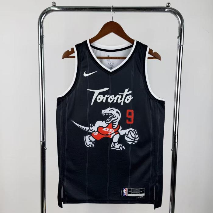 25-26 Raptors BARRETT #9 Black Top Quality NBA Jersey