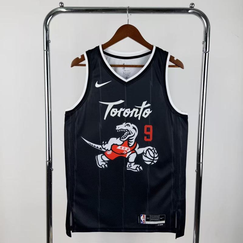 25-26 Raptors BARRETT #9 Black Top Quality NBA Jersey