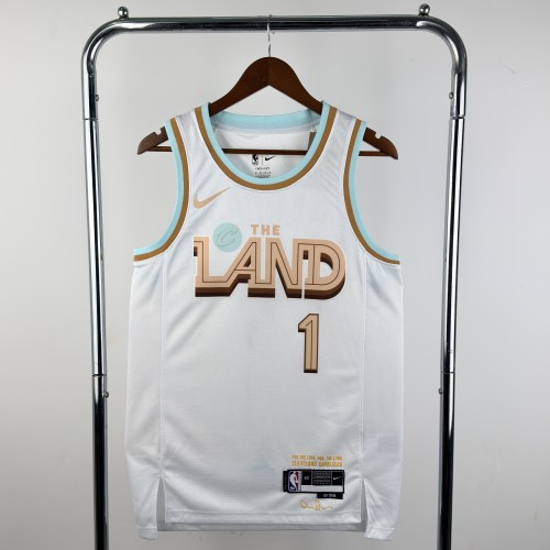 22-23 Cleveland Cavaliers HARDEN #1 White City Edition Top Quality Hot Pressing NBA Jersey