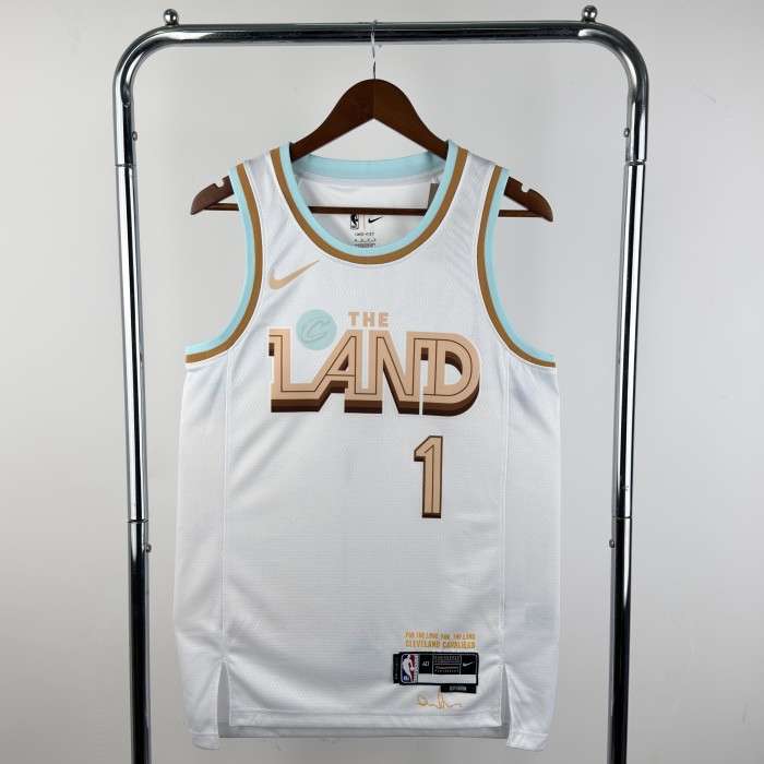 22-23 Cleveland Cavaliers HARDEN #1 White City Edition Top Quality Hot Pressing NBA Jersey