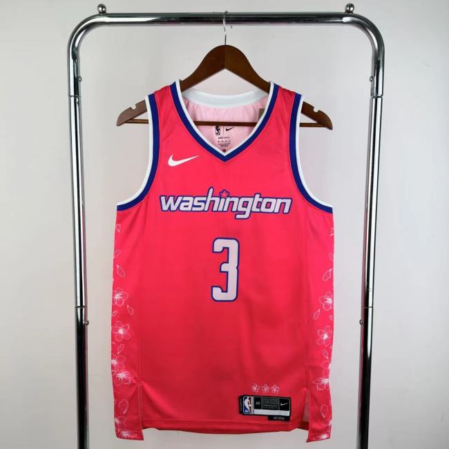 22-23 Wizards YONG #3 Pink City Edition Top Quality Hot Pressing NBA Jersey