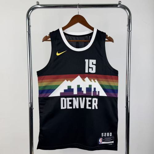 25-26 Nuggets JOKIC #15 Black City Edition Top Quality Hot Pressing NBA Jersey