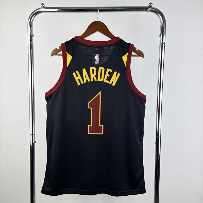 21-22 Cleveland Cavaliers HARDEN #1 Stripe Top Quality NBA Jersey