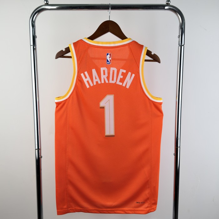 25-26 Cleveland Cavaliers HARDEN #1 orange Top Quality NBA Jersey