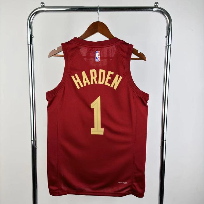 22-23 Cleveland Cavaliers HARDEN #1 Red Top Quality Hot Pressing NBA Jersey
