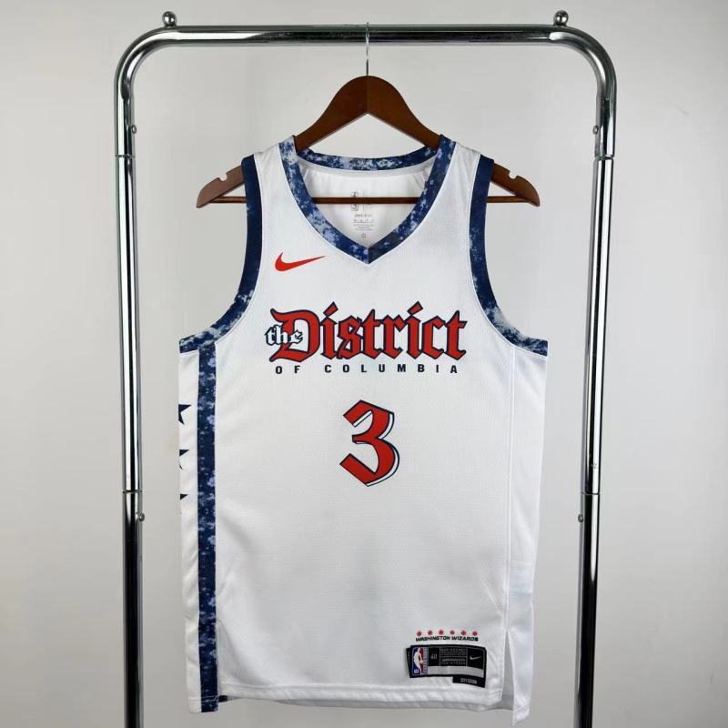 24-25 Wizards YONG # 3 White City Edition Top Quality Hot Pressing NBA Jersey