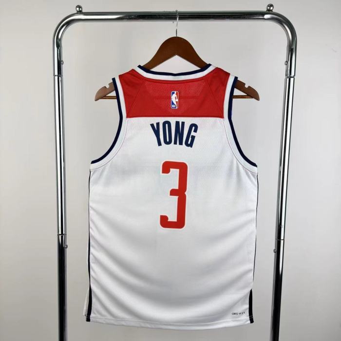 22-23 Wizards YONG #3 White Top Quality Hot Pressing NBA Jersey