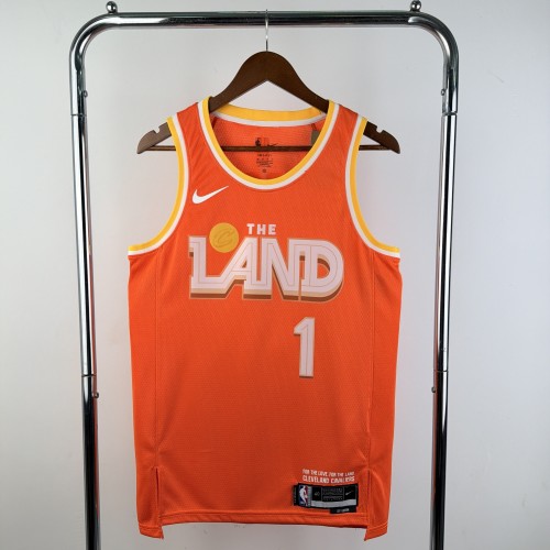 25-26 Cleveland Cavaliers HARDEN #1 orange Top Quality NBA Jersey