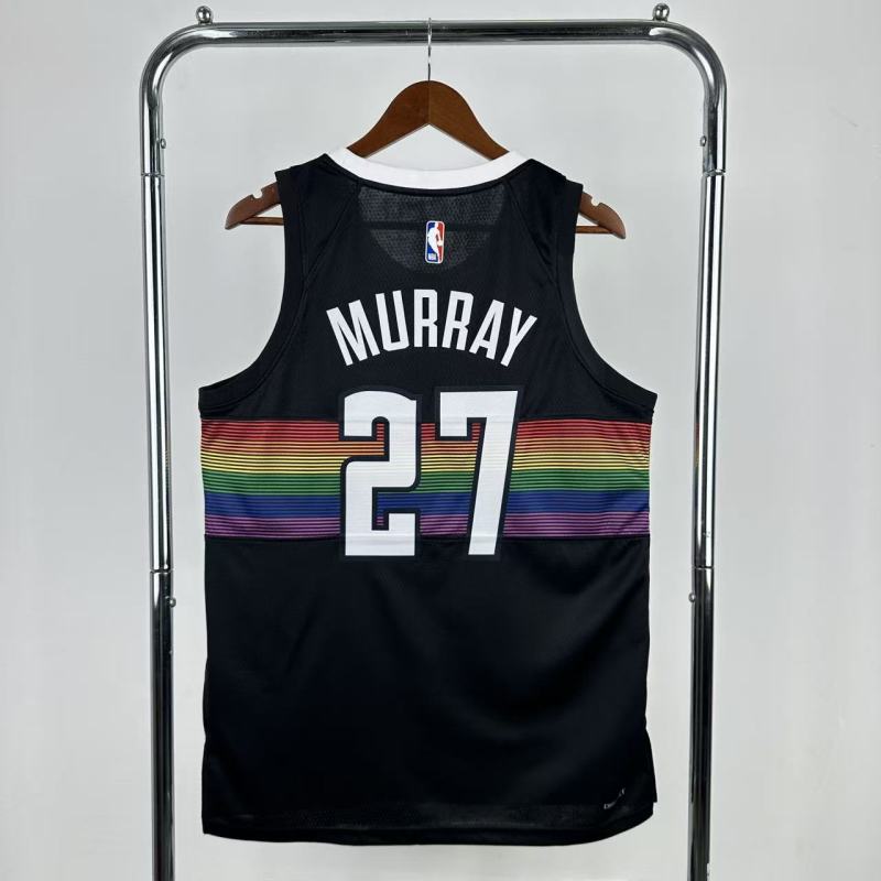 25-26 Nuggets MURRAY #27 Black City Edition Top Quality Hot Pressing NBA Jersey