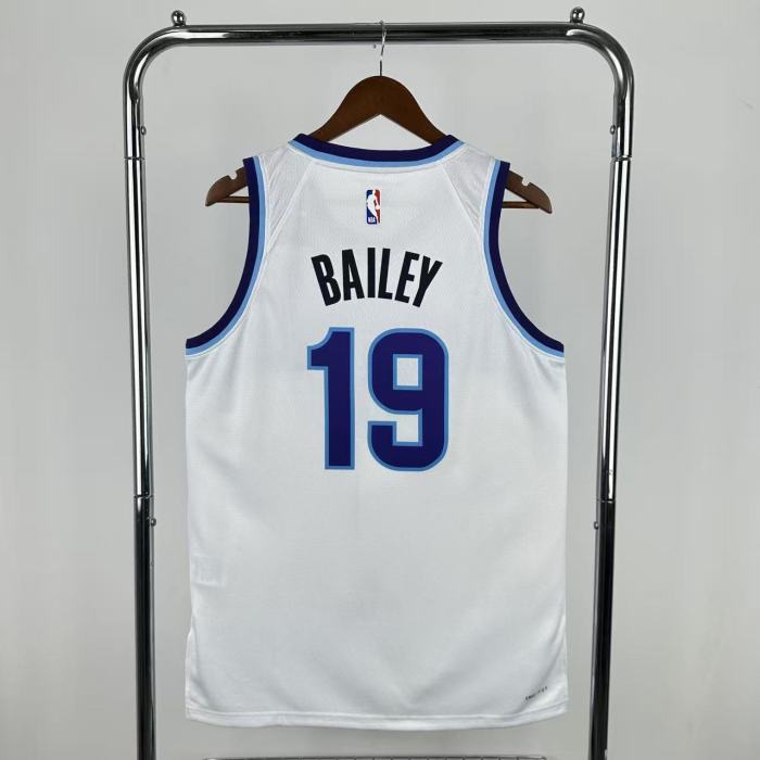 25-26 JAZZ BAILEY #19 White Top Quality Hot Pressing NBA Jersey