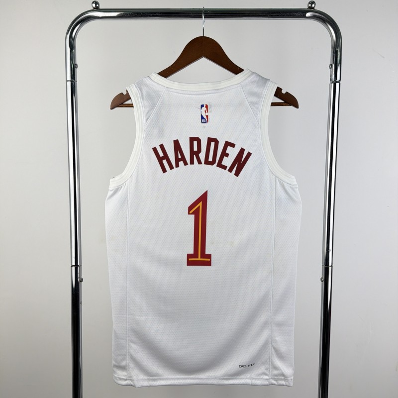 22-23 Cleveland Cavaliers HARDEN #1 White Top Quality Hot Pressing NBA Jersey