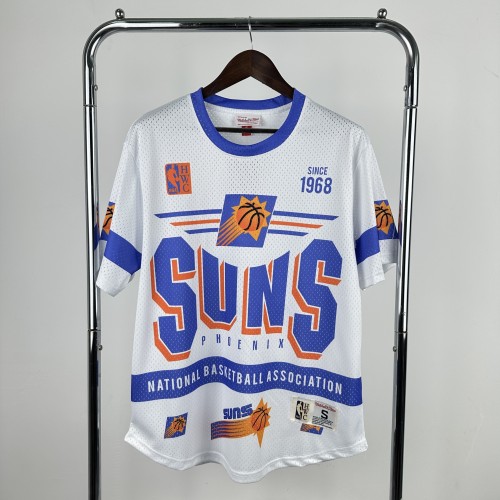 2026 SUNS White Retro High Quality Casual T-Shirt #MN
