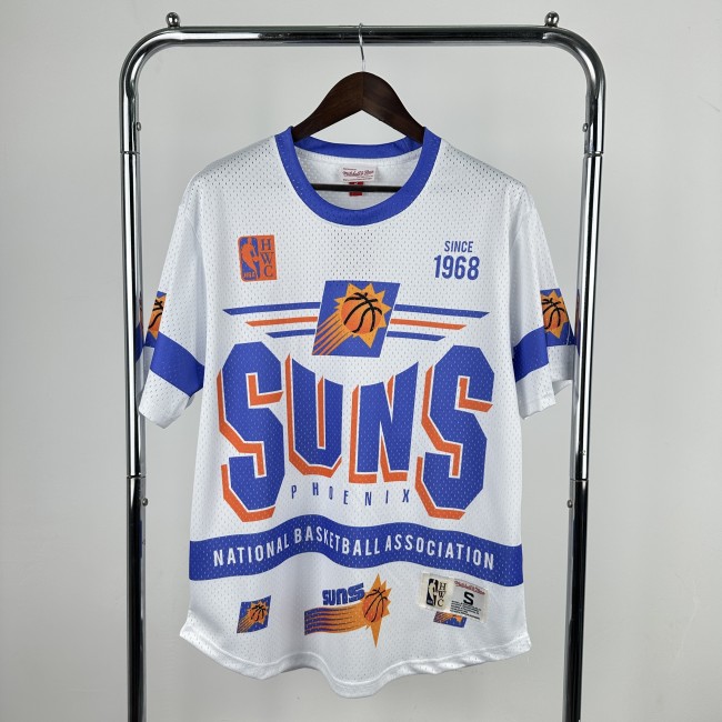 2026 SUNS White Retro High Quality Casual T-Shirt #MN