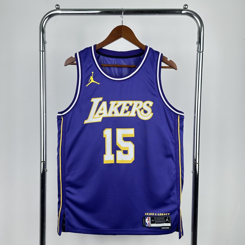 25-26 LAKERS REAVES #15 Purple Top Quality NBA Jersey