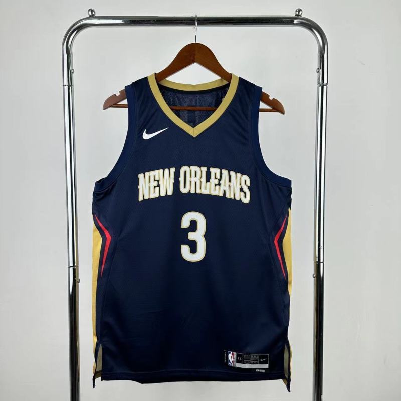 22-23 Pelicans POOLE #3 Royal Blue Top Quality Hot Pressing NBA Jersey