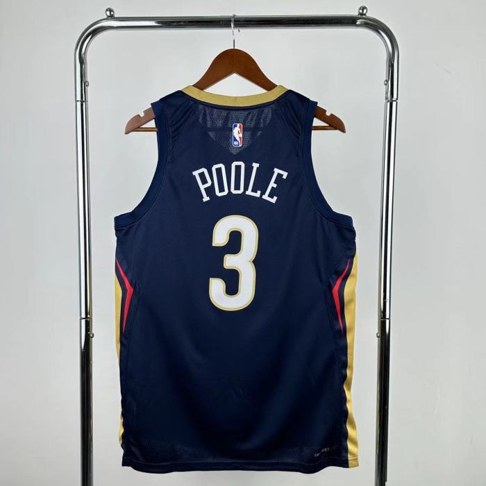 22-23 Pelicans POOLE #3 Royal Blue Top Quality Hot Pressing NBA Jersey