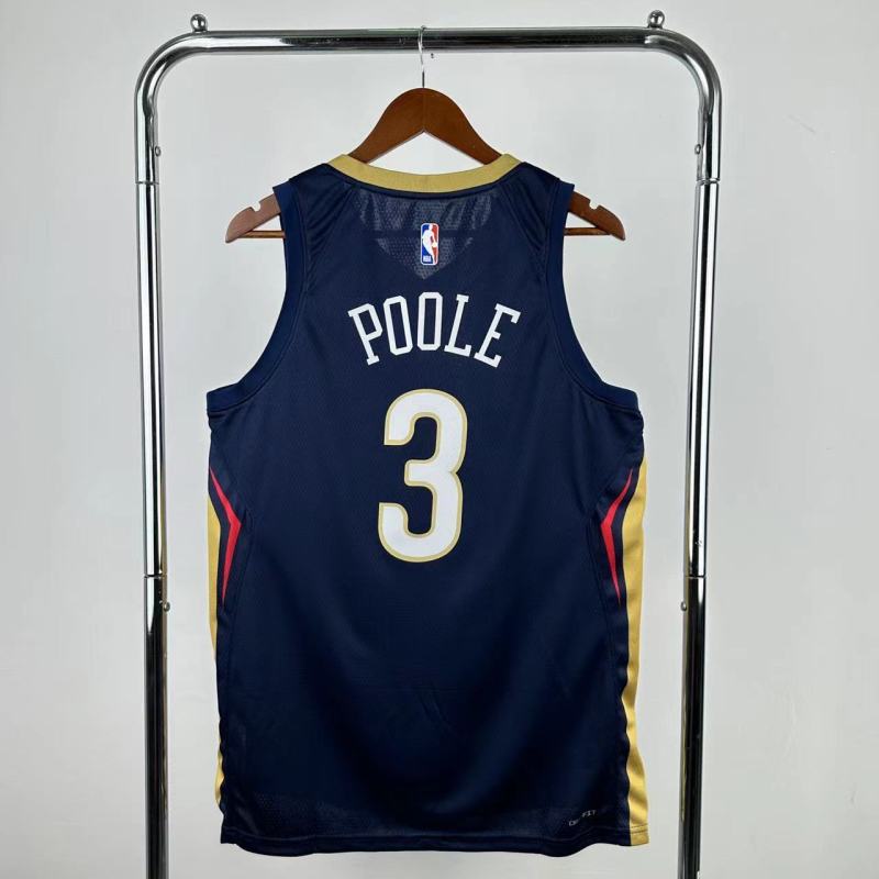 22-23 Pelicans POOLE #3 Royal Blue Top Quality Hot Pressing NBA Jersey