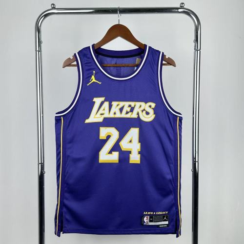 25-26 LAKERS BRYANT #24 Purple Top Quality NBA Jersey