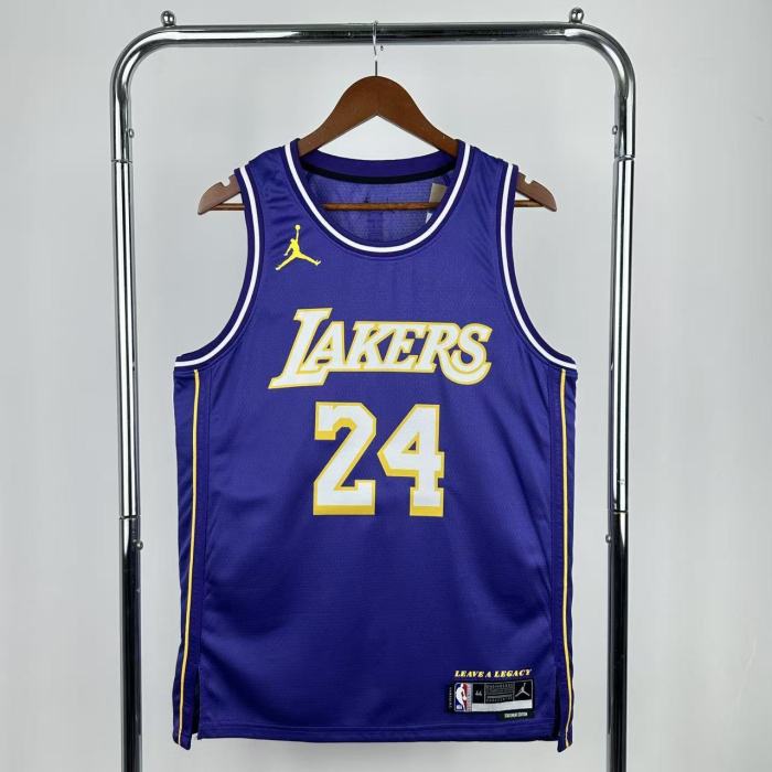 25-26 LAKERS BRYANT #24 Purple Top Quality NBA Jersey
