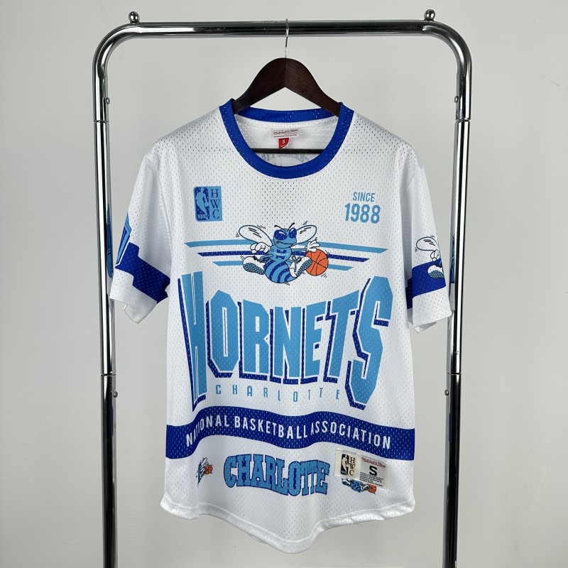 2026 HORNETS White Retro High Quality Casual T-Shirt #MN